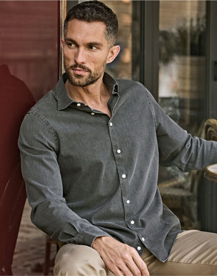 Tee Jays Denim Shirt - Black Denim