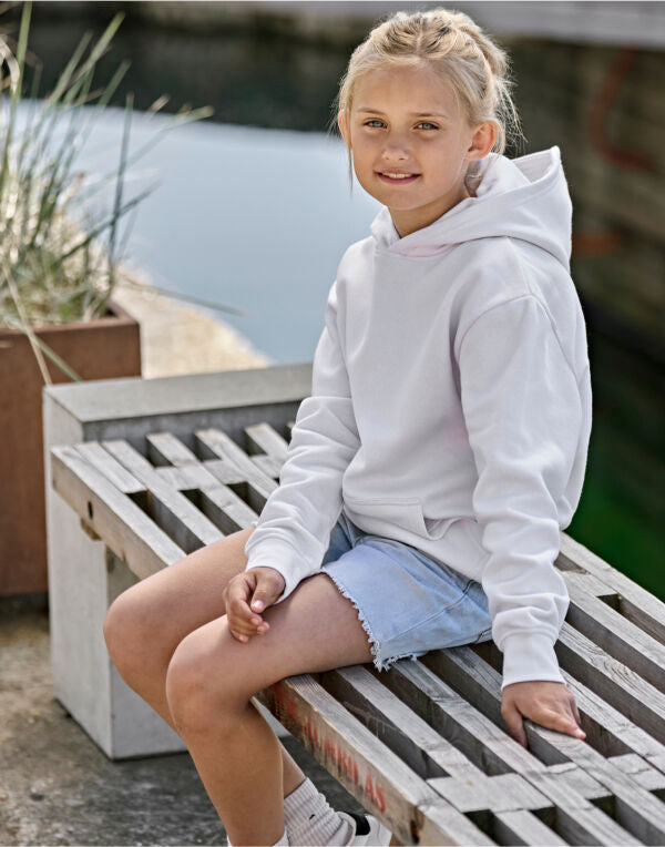 Tee Jays Junior Unlabeled Hooded Sweatshirt - Black