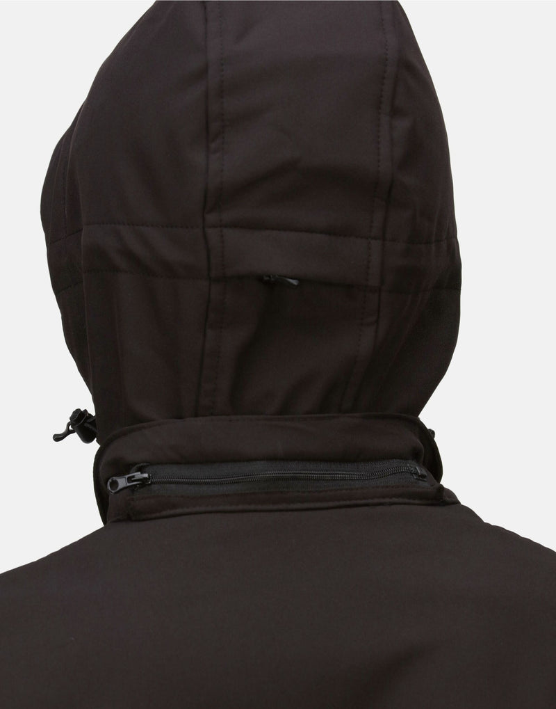 Regatta Professional TRA701 Venturer 3 Layer Hooded Softshell - Black/Black