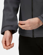 Regatta Professional TRA701 Venturer 3 Layer Hooded Softshell - Seal Grey/Black