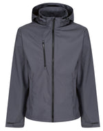 Regatta Professional TRA701 Venturer 3 Layer Hooded Softshell - Seal Grey/Black