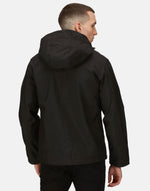 Regatta Professional TRA701 Venturer 3 Layer Hooded Softshell - Black/Red