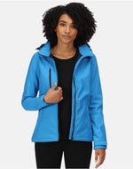 Regatta Professional TRA702 Women'S Venturer Hooded Softshell - French Blue / Navy