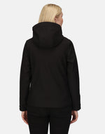 Regatta Professional TRA702 Women'S Venturer Hooded Softshell - Black/Black