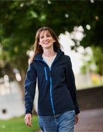 Regatta Professional TRA702 Women'S Venturer Hooded Softshell - Black/Black