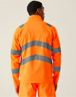 Regatta High Visibility Hi-Vis Pro Contract Ablaze 2 Layer Softshell Jacket (Class 3) - thumbnail 3
