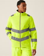 Regatta High Visibility Hi-Vis Pro Contract Ablaze 2 Layer Softshell Jacket (Class 3) - thumbnail 4