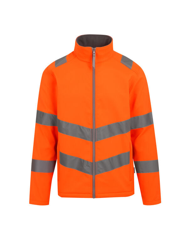 Regatta High Visibility Hi-Vis Pro Contract Ablaze 2 Layer Softshell Jacket (Class 3)