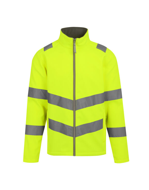 Regatta High Visibility Hi-Vis Pro Contract Ablaze 2 Layer Softshell Jacket (Class 3)