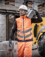 Regatta High Visibility TRA840 Pro Two Tone Insulated Bodywarmer - Orange/Navy