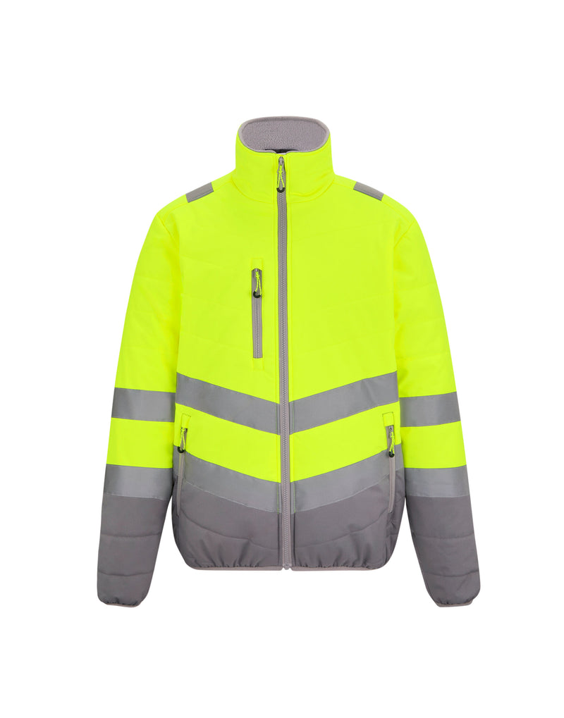 Regatta High Visibility TRA943 Hi-Vis Two-Tone Thermal Jacket - Hi-Vis Yellow
