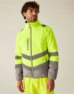 Regatta High Visibility TRA943 Hi-Vis Two-Tone Thermal Jacket - Hi Vis Orange