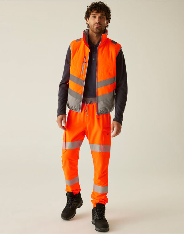 Regatta High Visibility TRB202 Hi-Vis Two-Tone Thermal Bodywarmer - Hi Vis Orange