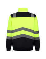 Regatta High Visibility TRF670 Pro Two Tone 1/4 Zip Sweat Top - Hi-Vis Yellow/Navy