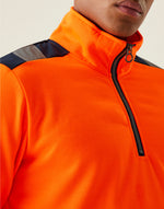 Regatta High Visibility Pro Two Tone 1/4 Zip Sweat Top - thumbnail 4