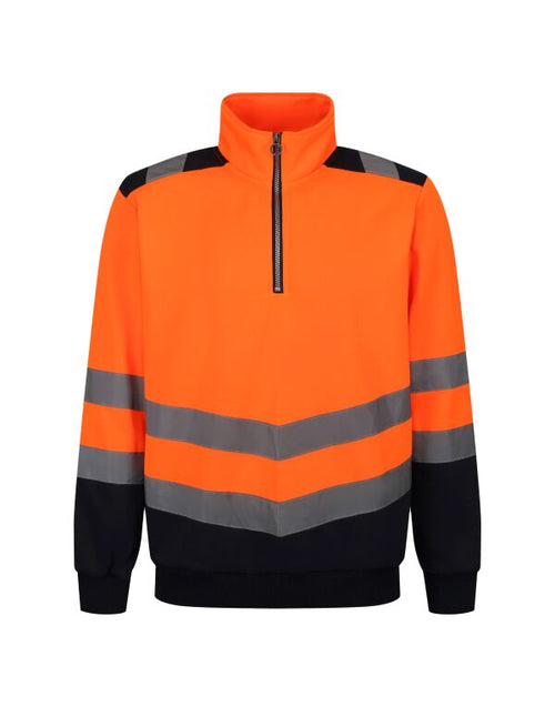Regatta High Visibility Pro Two Tone 1/4 Zip Sweat Top