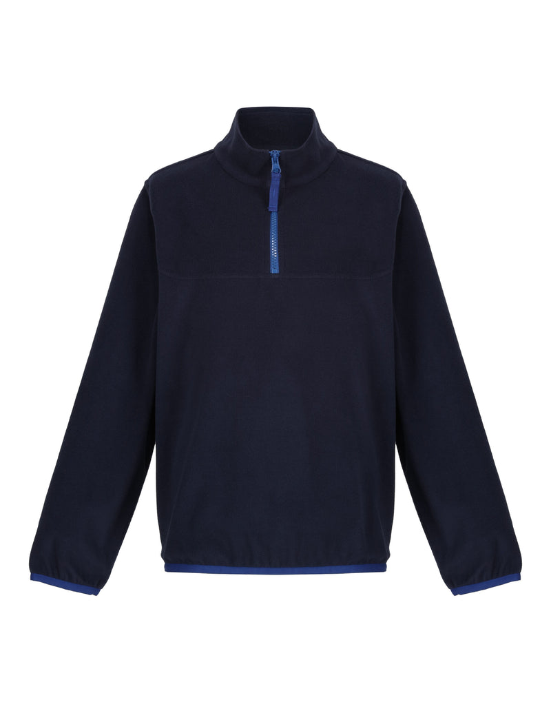 Regatta Junior Micro Fleece Half Zip - Navy/New Royal