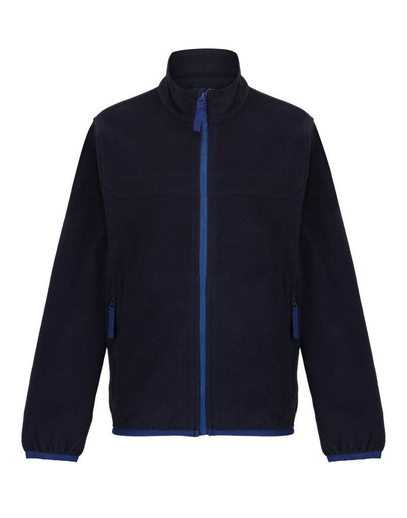 Regatta Junior Full Zip Microfleece - Navy/New Royal