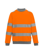 Regatta High Visibility Hi-Vis Pro Contrast Crew Neck Sweatshirt