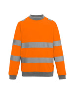 Regatta High Visibility Hi-Vis Pro Contrast Crew Neck Sweatshirt - thumbnail 10