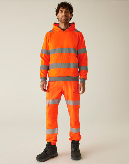 Regatta High Visibility TRF814 Hi-Vis Pro Contract Hoodie - Hi Vis Orange