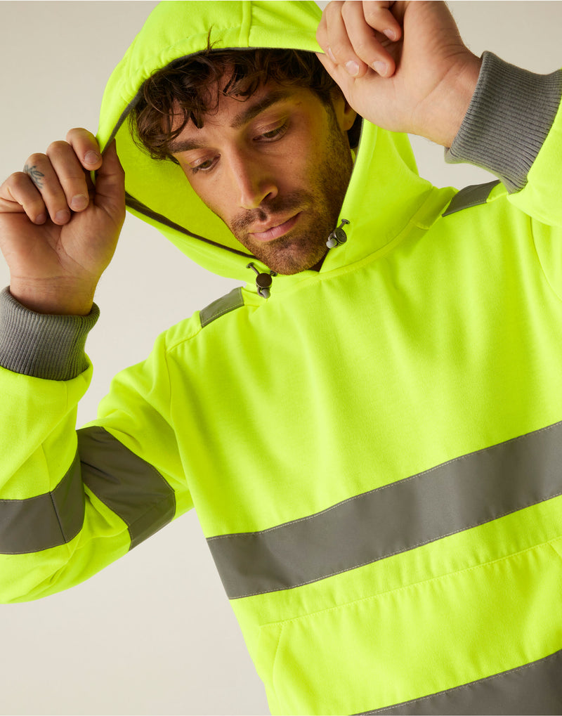 Regatta High Visibility TRF814 Hi-Vis Pro Contract Hoodie - Hi-Vis Yellow
