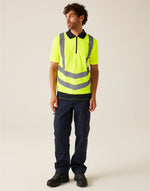 Regatta High Visibility Pro Two Tone Wicking Polo Shirt