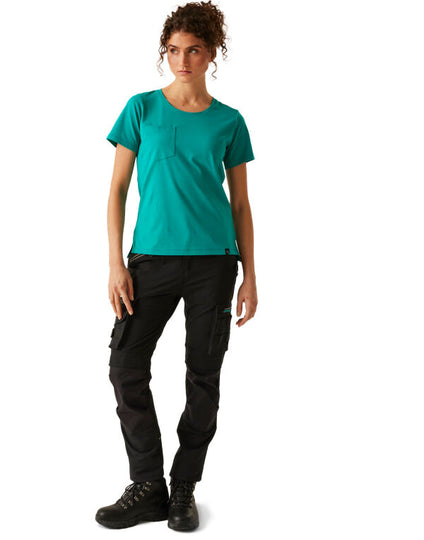 Regatta Professional TRS242 Ladies Ada Cotton Stretch T-Shirt - Black