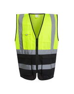 Regatta High Visibility TRS251 Hi Vis Executive Vest - Hi Vis Yellow/Black
