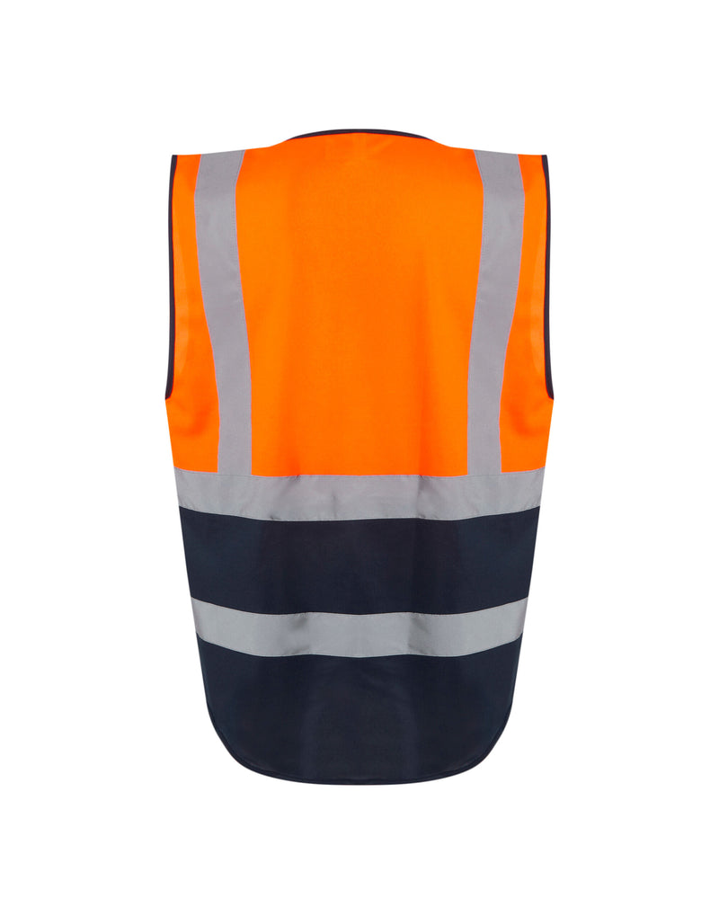 Regatta High Visibility TRS251 Hi Vis Executive Vest - Hi Vis Orange/Navy