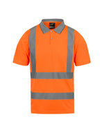 Regatta High Visibility Hi-Vis Pro Contract Polo Shirt (Class 2)