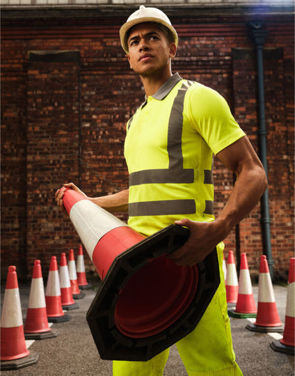 Regatta High Visibility TRS271 Hi-Vis Pro Contract Polo Shirt (Class 2) - Hi Vis Orange