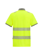 Regatta High Visibility TRS320 Pro Comfort Polycotton Polo - Black/Hi-Vis Yellow