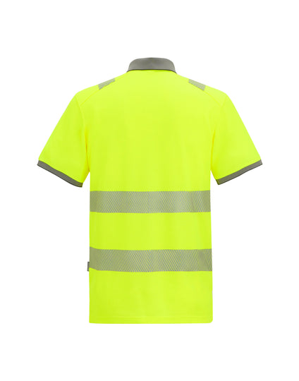 Regatta High Visibility TRS320 Pro Comfort Polycotton Polo - Black/Hi-Vis Yellow