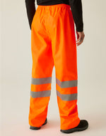 Regatta High Visibility Pro Packaway Overtrousers - thumbnail 4