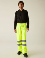 Regatta High Visibility TRW498 Pro Packaway Overtrousers - Orange