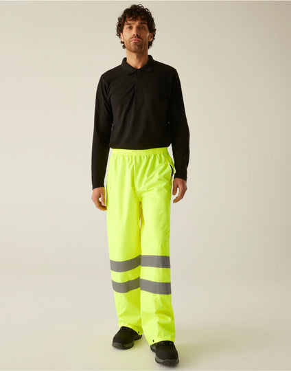 Regatta High Visibility TRW498 Pro Packaway Overtrousers - Orange