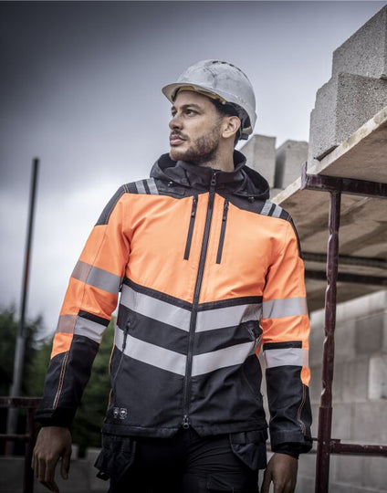 Regatta High Visibility TRW550 Hi-Vis X-Pro Wtp Shell Jacket Class 2 - Black/Hi-Vis Orange