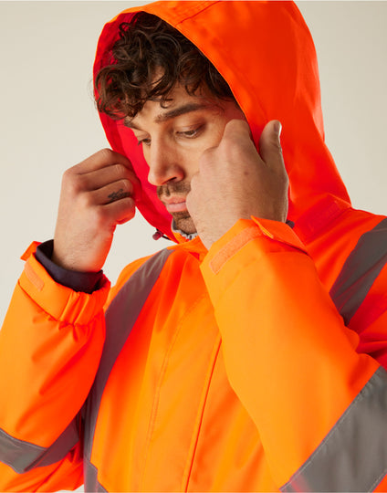 Regatta High Visibility Hi-Vis Pro Contract Dover Parka Jacket