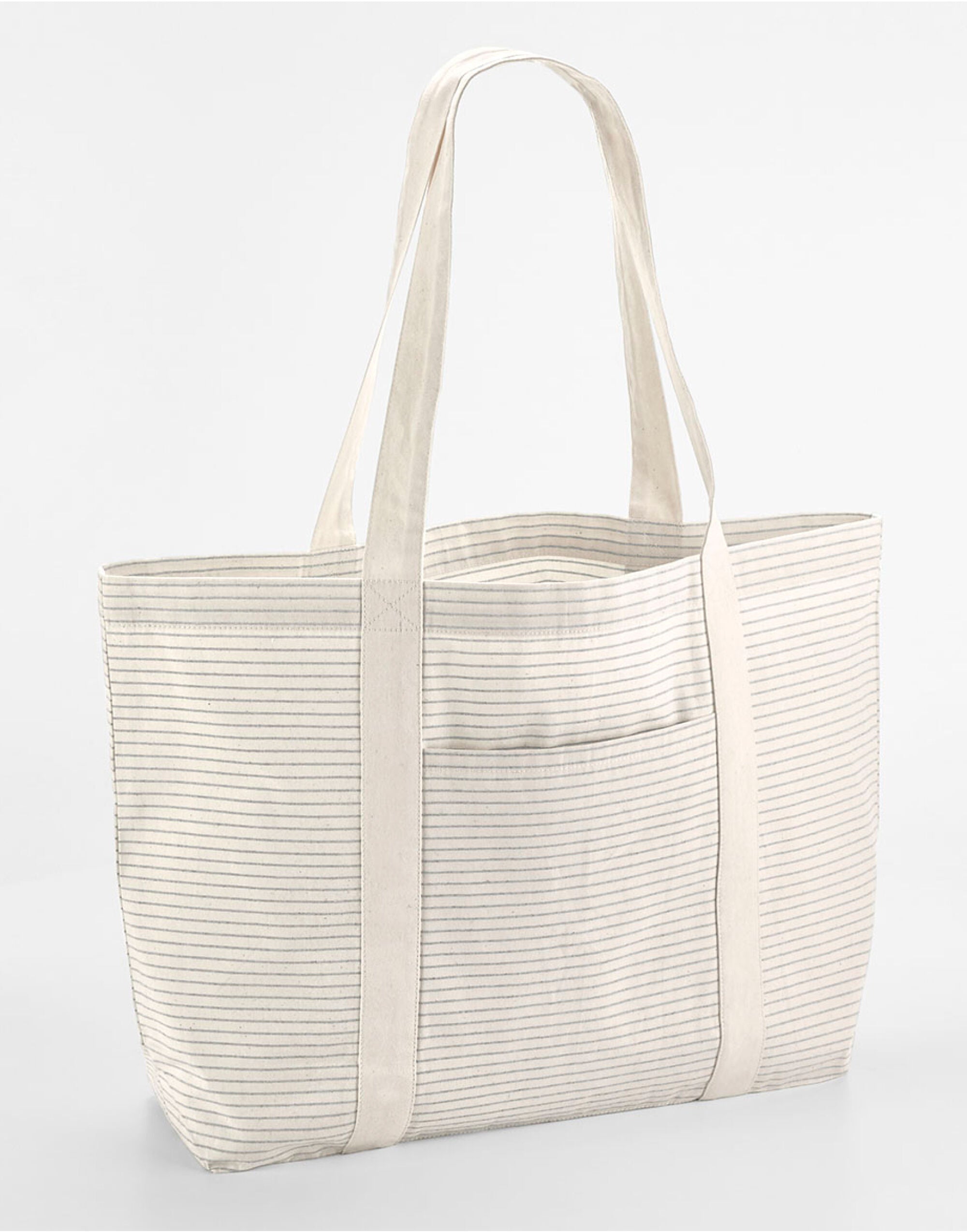 Westford Mill Striped Organic Cotton Shopper