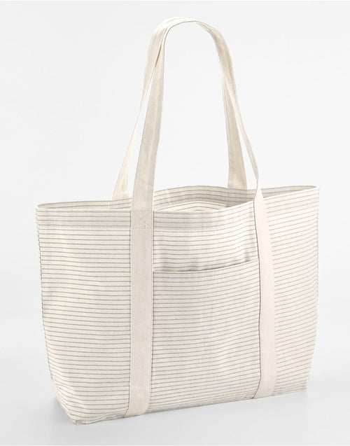 Westford Mill Striped Organic Cotton Shopper