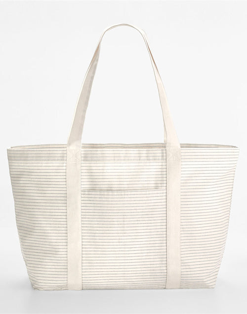 Westford Mill Striped Organic Cotton Shopper