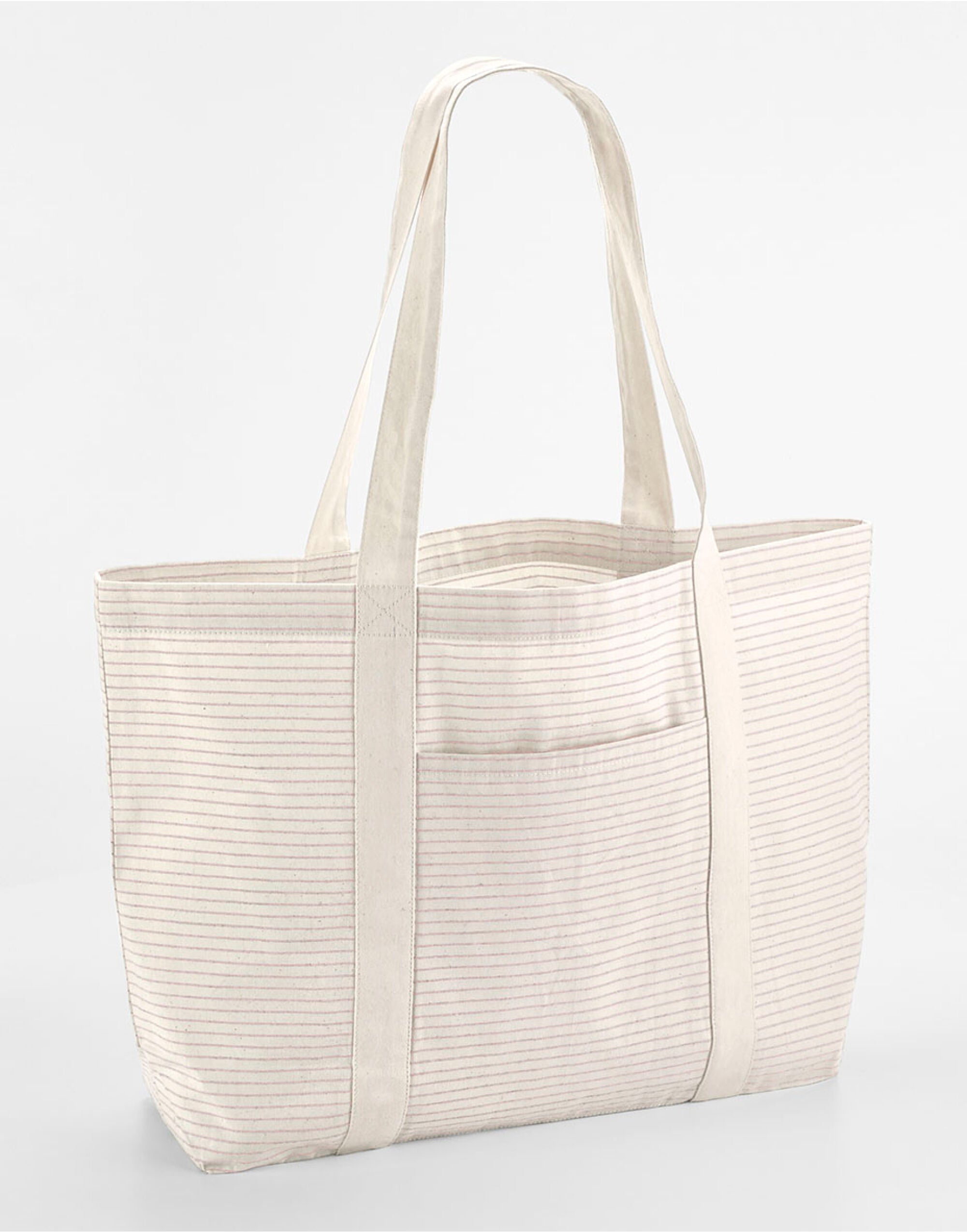 Westford Mill Striped Organic Cotton Shopper