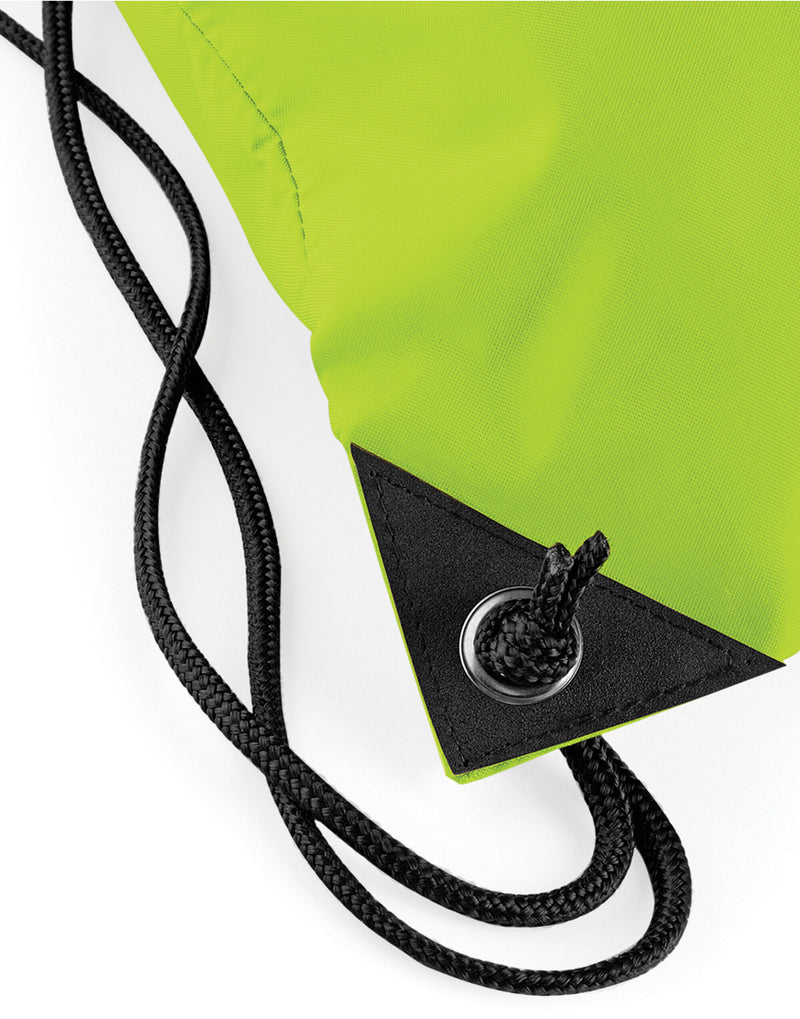 An electric yellow Bagbase Premium Gymsac.
