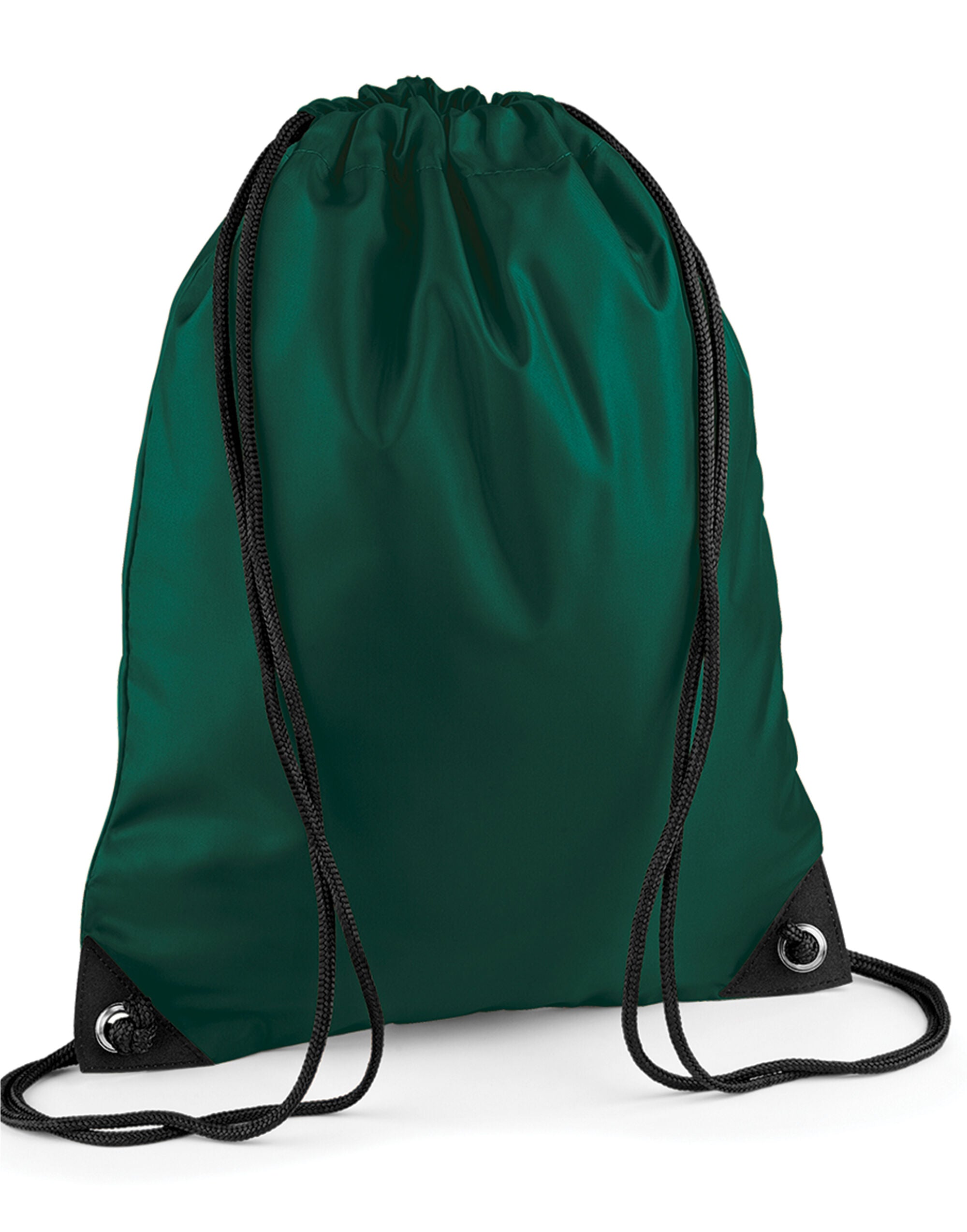 A royal green Bagbase Premium Gymsac with thick rope straps.