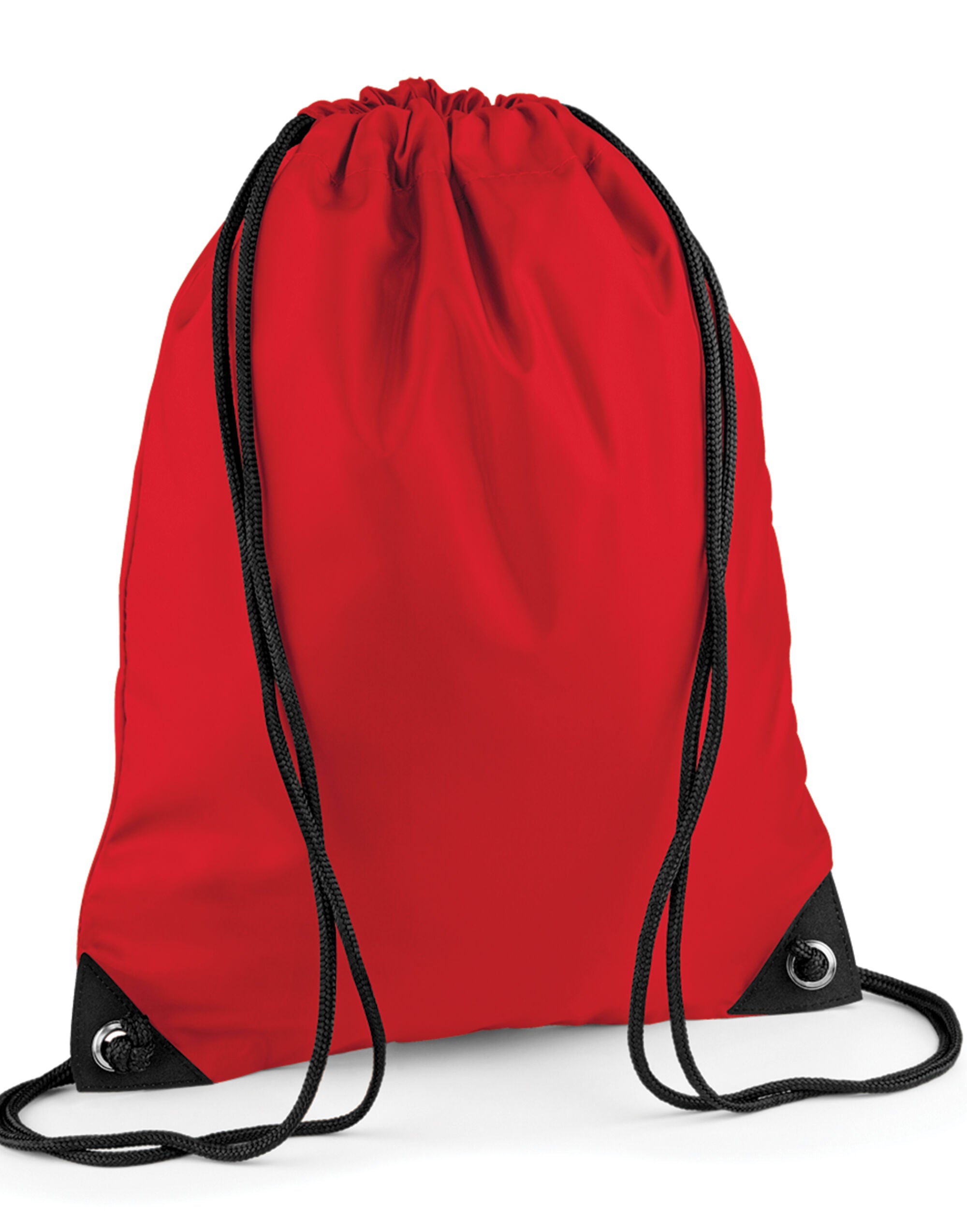 A sky blue Bagbase Premium Gymsac with a soft feel.