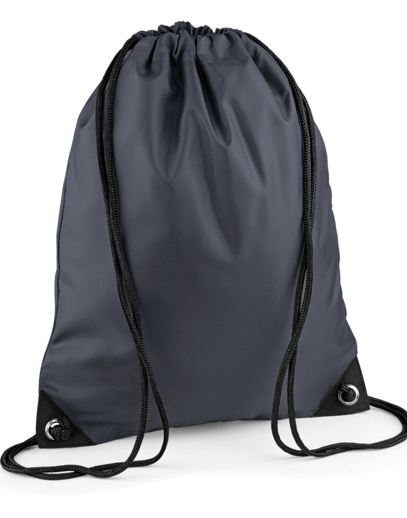 A grey Bagbase Premium Gymsac.