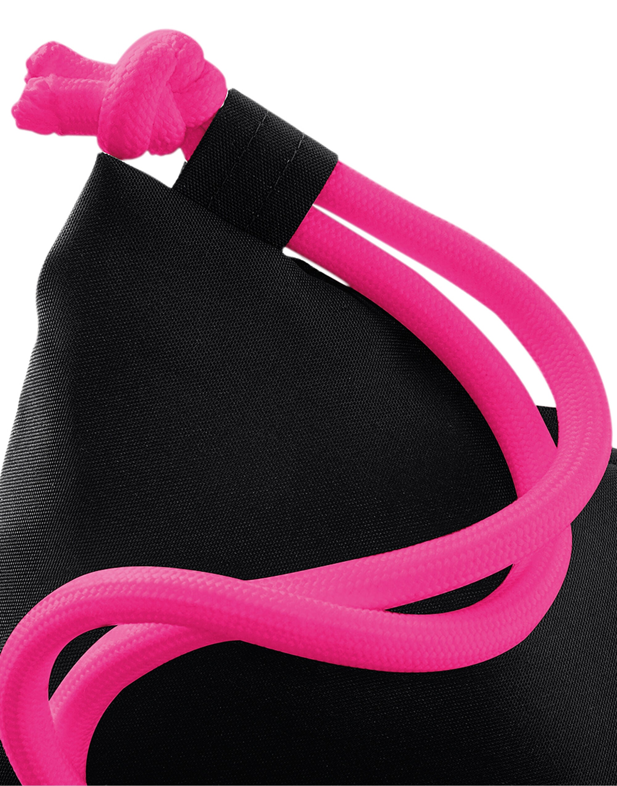 A light black Bagbase Icon Gymsac shown from a slight low angle.