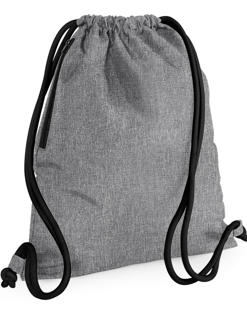 A fun, grey bright fuchsia Bagbase Icon Gymsac.