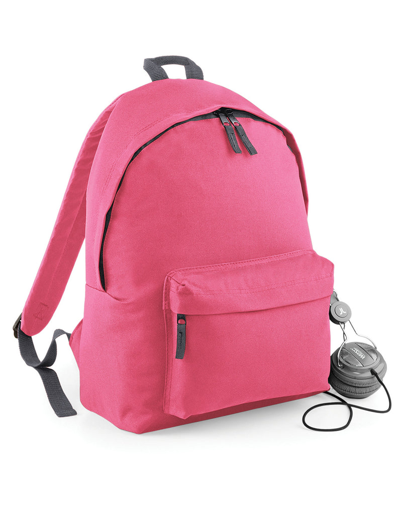 A black Bagbase Oversized Across-Body Bag, front view.